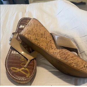 SAM EDELMAN BEIGE SIZE 8 Women's Sandals